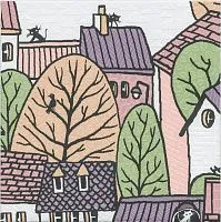 Декор Городок 1 матовый мат, 20x20 6,9 мм, арт. OS/A222/5009