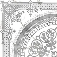 Панно Marble classik Snow White глазурованный глянц, 40x40, арт. G-270/G/d02/400x400x8