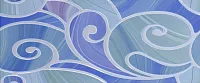 Декор Arabeski blue decor 01 глянц, 25x60