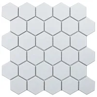 Мозаика Hexagon small White Matt IDL1005 мат, 27,8x26,5 6 мм