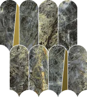 Мозаика Стелларис Мадагаскар Дарк Элегант полир 32,5x36,1 9 мм арт. 620110000237