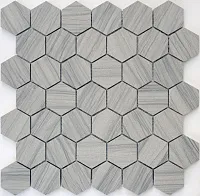 Мозаика Marmara Grey POL hex 23x40x6 полир, 29,2x28,9 6 мм