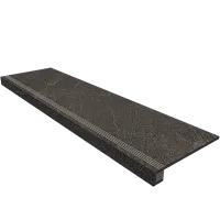 Ступень Anthracite Set Steptrade GB03 Комплект прямоугол бортик с насечками + Подступенок мат 33x120 арт. 39860
