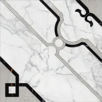 Декор Marble Trend Carrara мат, 60x60 10 мм, арт. K-1000/MR/d01-cut/600x600x10