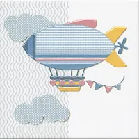Декор Бон Вояж "Дирижабль" мат, 20x20 6,9 мм, арт. VT/A374/5009
