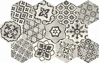 Декор Eden Esagona Decoro Romance Bianco мат, 18,2x21 9 мм