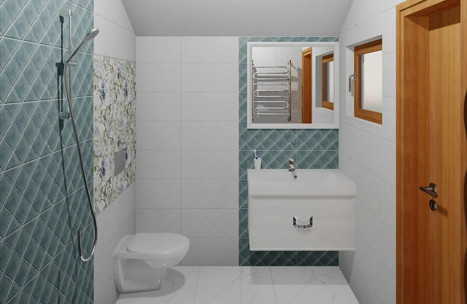 Готовый интерьер к коллекции Alma ceramica Salvia (~45 000 ₽)