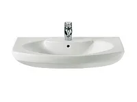 Раковина ROCA Dama Senso 80х53 см, с переливом, с 1 отв. под смеситель, цвет белый, 327510000