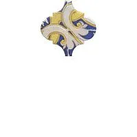 Декор Арабески Майолика орнамент глянц, 6,5x6,5 7 мм, арт. OP/A160/65000