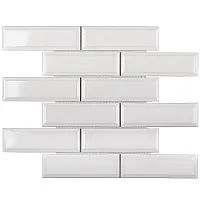 Мозаика Metro White Glossy глянц, 28,7x29,5 6,5 мм