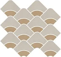 Мозаика Таделакт наборный бежевый светлый жёлтый обрезной мат 30x28 9 мм арт. KMD2HID009BR