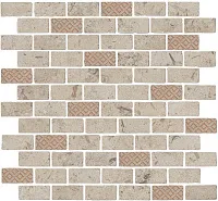 Декор Про Лаймстоун Антика 3 мозаичный бежевый матовый мат, 30x32 9 мм, арт. MBD015