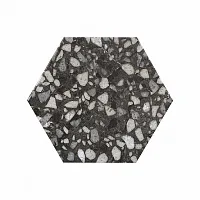 Керамогранит SIX TERAZZO BLACK, 23x27