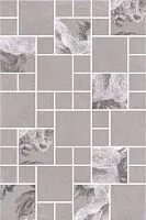 Декор Александрия серый мозаичный, 20x30 6,9 мм, арт. 180/8266