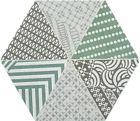 Керамогранит NORDIC HEXA MIX-2 GRS-VRD, 20x23, арт. 78799701