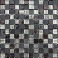 Мозаика Alcantara nero 23x23, 29,8x29,8 8 мм