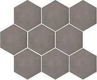 Керамогранит Тюрен коричневый, полотно 37х31 из 9 частей, 37x31, арт. SG1005N