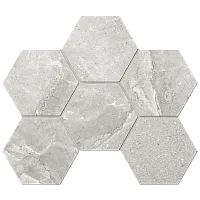 Мозаика Grey Mosaic KA01 Hexagon 10 мм мат 25x28,5 10 мм арт. 35075