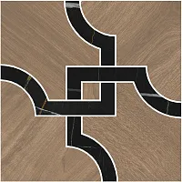 Декор Монтиони наборный матовый 1 мат, 30x30 9 мм, арт. ID133