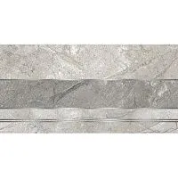 Декор Этна D1 широкая полоса серый мат 30x60 10 мм