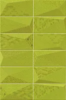 Плитка FANCY Y-GREEN (стена 7 видов), 10x20
