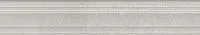 Бордюр Багет Догана серый светлый обрезной мат 7,3x40 27 мм арт. BLF016R