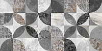 Плитка Focus серый узор, 25x50 8 мм, арт. 34085
