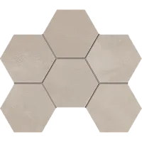 Мозаика GF02 Hexagon мат 25x28,5 10 мм арт. 70434