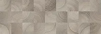 Декор Шиен 2Д серый структура, 25x75