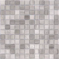 Мозаика Travertino Silver POL 23x23 полир, 29,8x29,8 7 мм