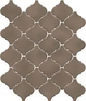 Мозаика Арабески Марокко коричневый тёмный глянц 26x30 7 мм арт. KM2630M0010N