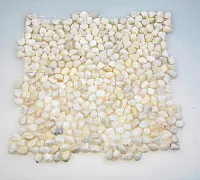 Мозаика MS5005 ГАЛЬКА крупная белая, 32x32 12 мм, арт. 52361