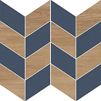 Декор Love You Navy A сатиновая синий мат, 29x29 11 мм, арт. O-LYN-WIE032