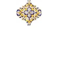 Декор Арабески Майолика орнамент глянц, 6,5x6,5 7 мм, арт. OP/A159/65000