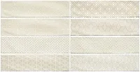 Плитка Decor Opal Ivory глянц, 7,5x30