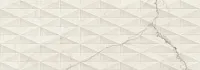 Плитка Allmarble Wall Statuario Struttura Pav Lux 3D глянц, 40x120 8 мм, арт. M73S