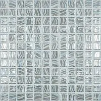 Мозаика Glitter Grey №7804 на сетке глянц 25x25 4 мм арт. С0006240