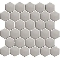 Мозаика Hexagon Small Grey Glossy глянц, 27,1x28,2 6 мм