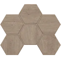 Мозаика Dark Grey Moaic CW02 Hexagon мат 25x28,5 арт. 39895