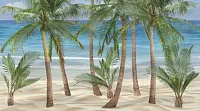 Панно Dec Palm Panno B глянц, 25x45, арт. КПН16PalmB