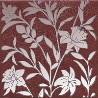 Декор Барберино 4 бордо глянцевый глянц, 20x20 6,9 мм, арт. HGD/C568/5293
