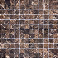 Мозаика Emperador Dark POL 23x23 полир, 29,8x29,8 4 мм