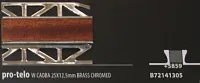 Бордюр Pro-telo w caoba 25x12,5 laton cromado, 2,5x25, арт. B72141305
