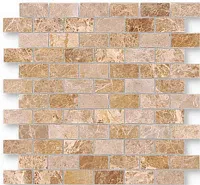 Мозаика Emperador Light MAT 23x48 полир, 29,8x29,8 4 мм