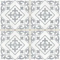 Плитка TEMPLE SILVER pre cut мат, 45x45 10 мм