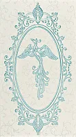 Декор Анастасия орнамент голубой мат, 25x45, арт. 1645-0097