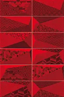 Плитка FANCY RUBI (стена 7 видов), 10x20