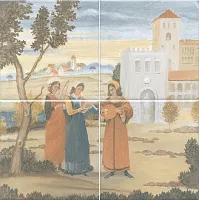 Панно Виченца 4 части, 30x30 6,9 мм, арт. VB/A04/4x/17000