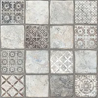 Декор Карфаген 1Д серый, 40x40
