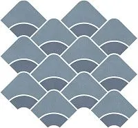 Мозаика Таделакт наборный синий светлый синий обрезной мат 30x28 9 мм арт. KMD2HID011BR